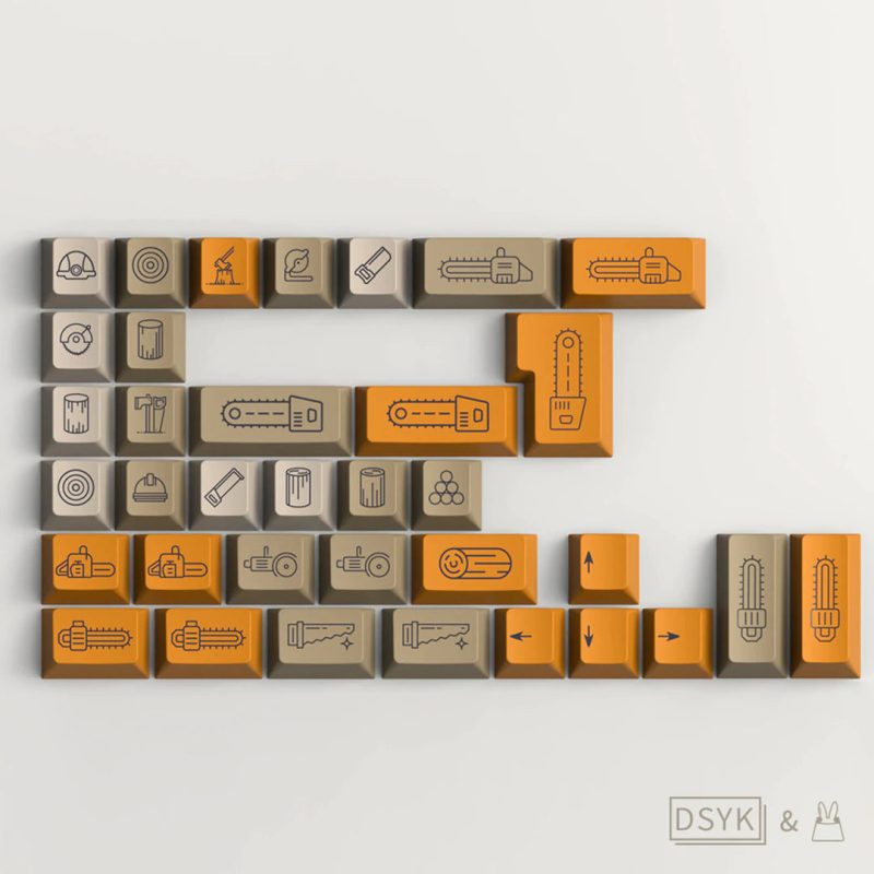 DSYK LOGGING THEME PBT KEYCAPS SET novelties