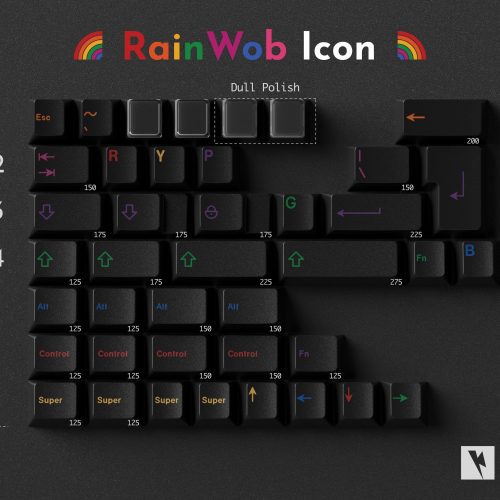 [Pre-Order] Keykobo RainWoB Keycaps - KeebsForAll