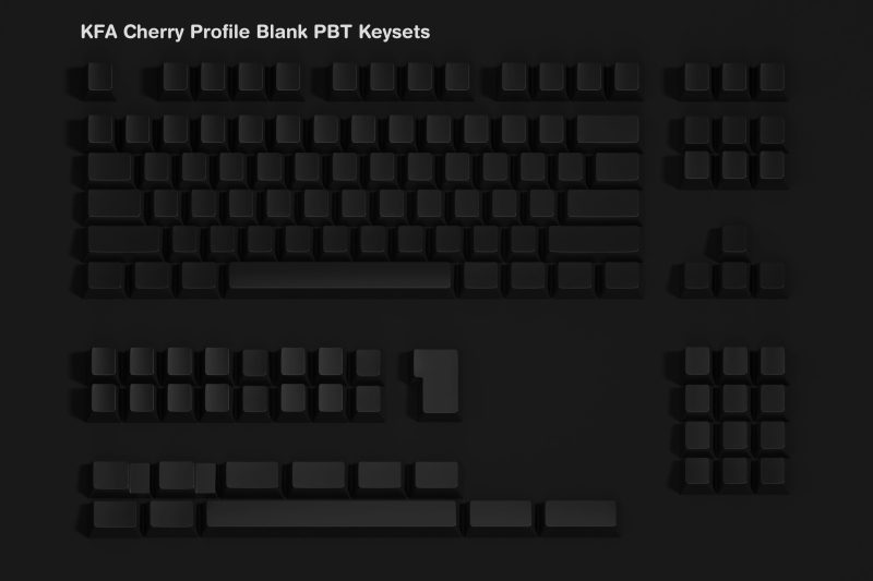 KFA Cherry Profile Blank PBT Keysets - KeebsForAll