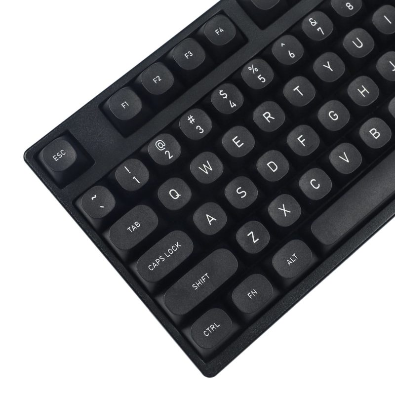 MA Black PBT Keycaps ANSI ISO CO2 Eteched For Mechanical Keyboard Filco 104 87 61 KBD75 jpg