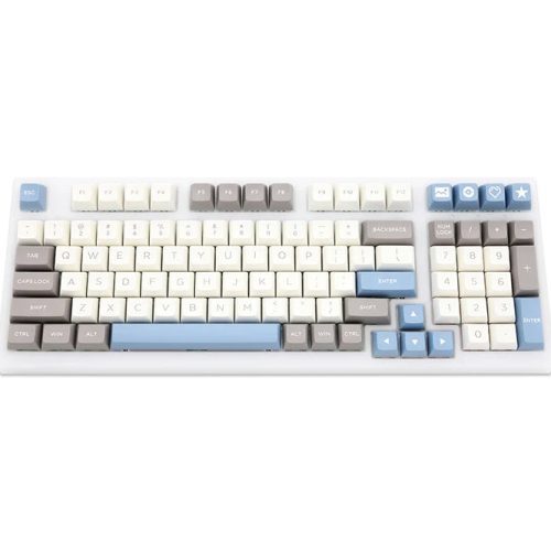 WM OSA Profile Elegant Grey PBT doubleshot keycap for mx stem keyboard all in One 60.jpg 2