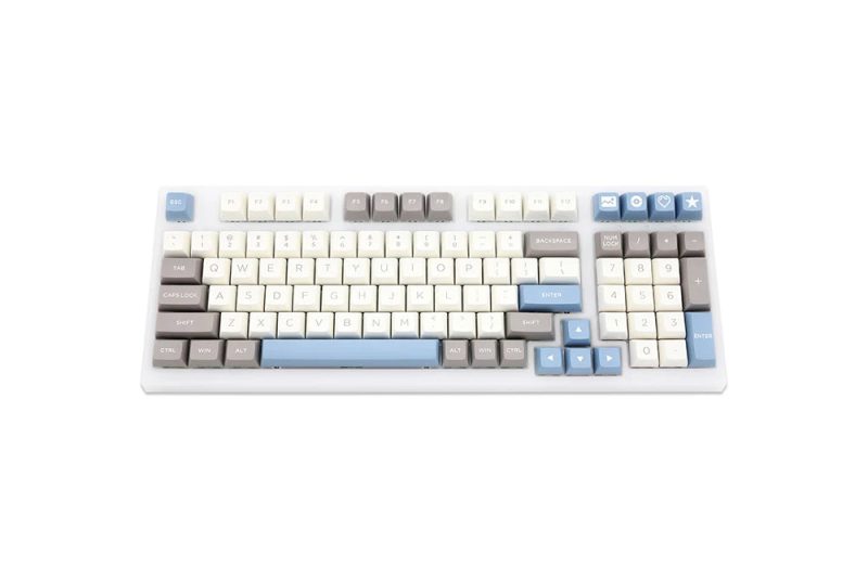 WM OSA Profile Elegant Grey PBT doubleshot keycap for mx stem keyboard all in One 60.jpg 2